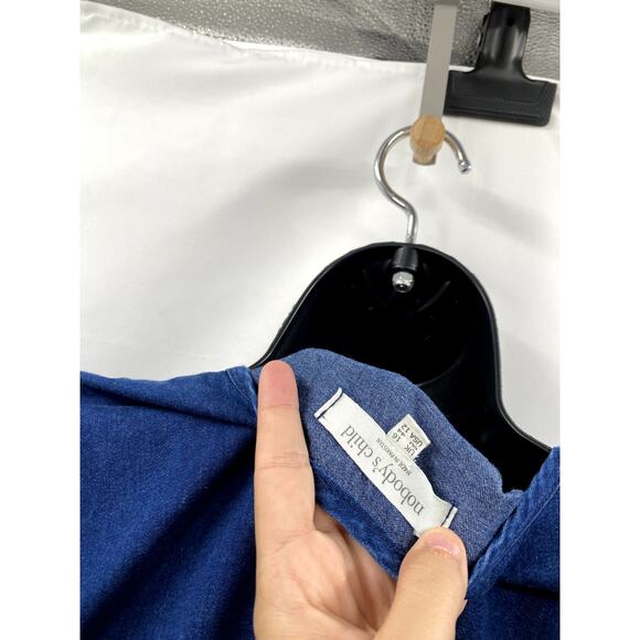 nobody's Child denim button down midi dress - Picture 5 of 7